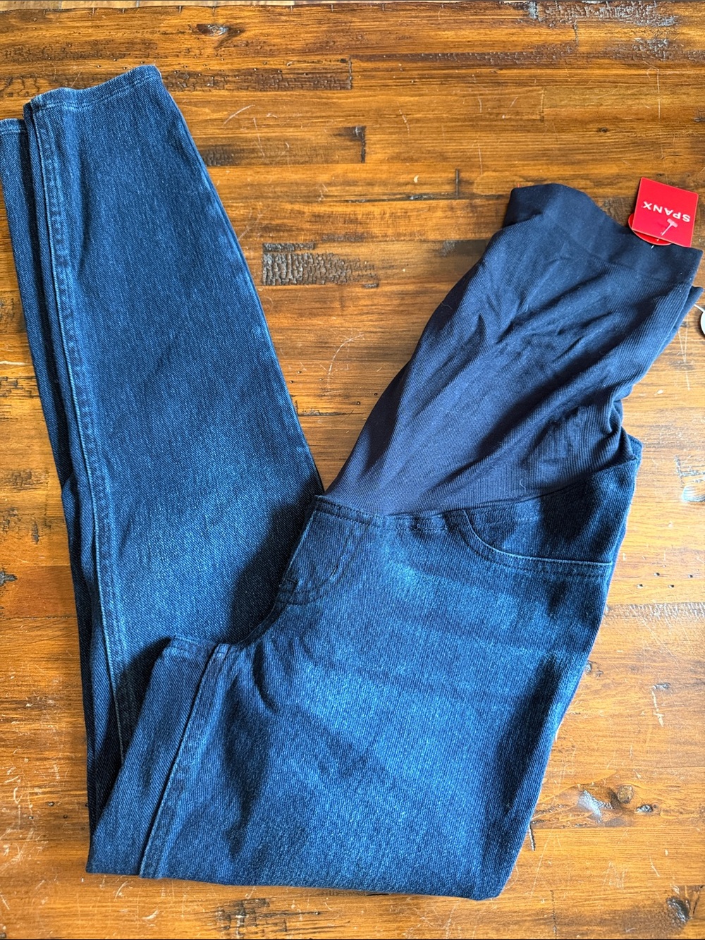 SPANX Dark Indigo Maternity Denim Leggings